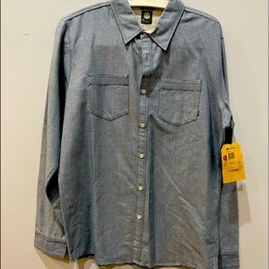 Element, Medium Denim Shirt. NWT. Slim Fit.
